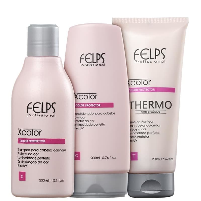 Kit Felps Profissional XColor Diário (3 Produtos)