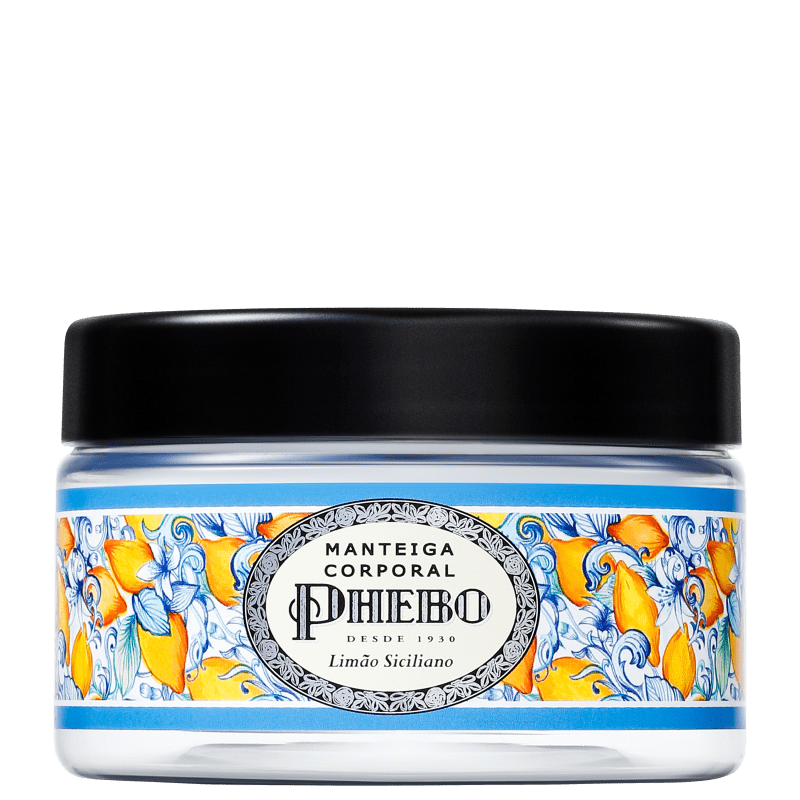 Phebo Mediterrâneo Manteiga Corporal Limão Siciliano - Hidratante 170g