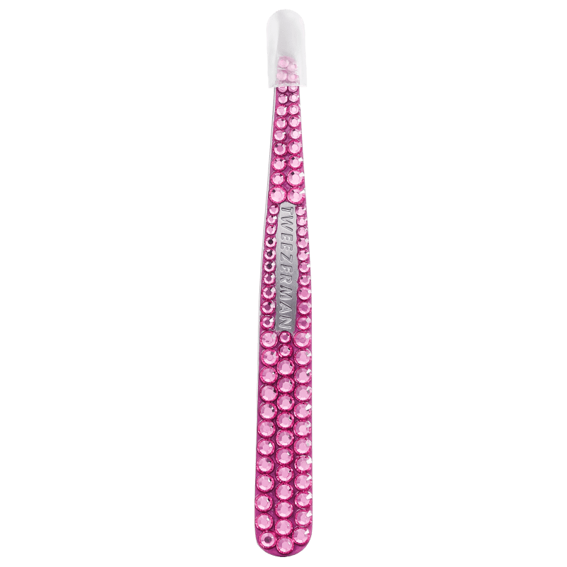 Tweezerman Slant Swarovski - Pinça Pink