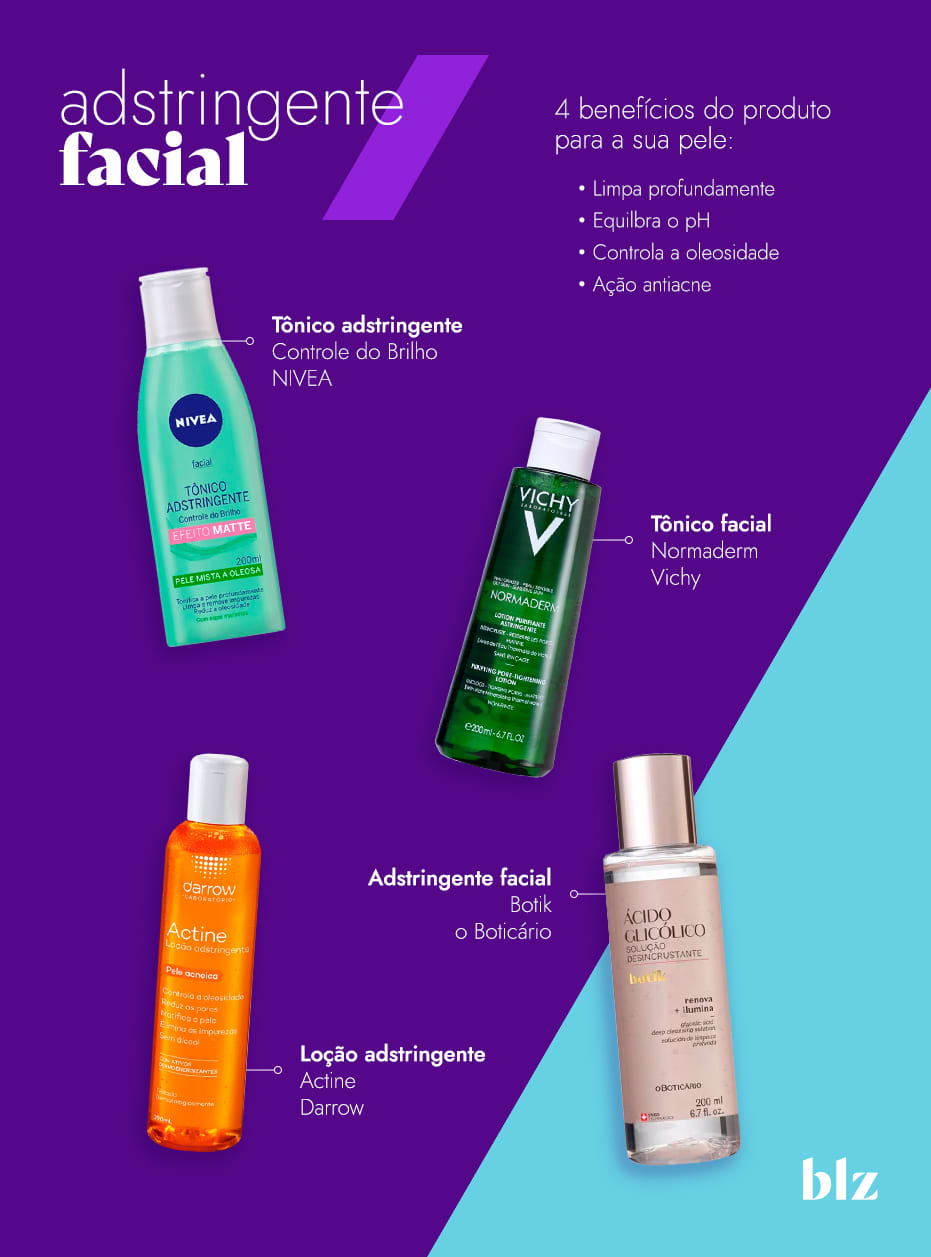 Adstringente: o que é e para que serve