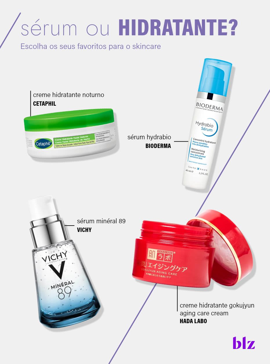 Sérum facial ou hidratante: qual escolher?