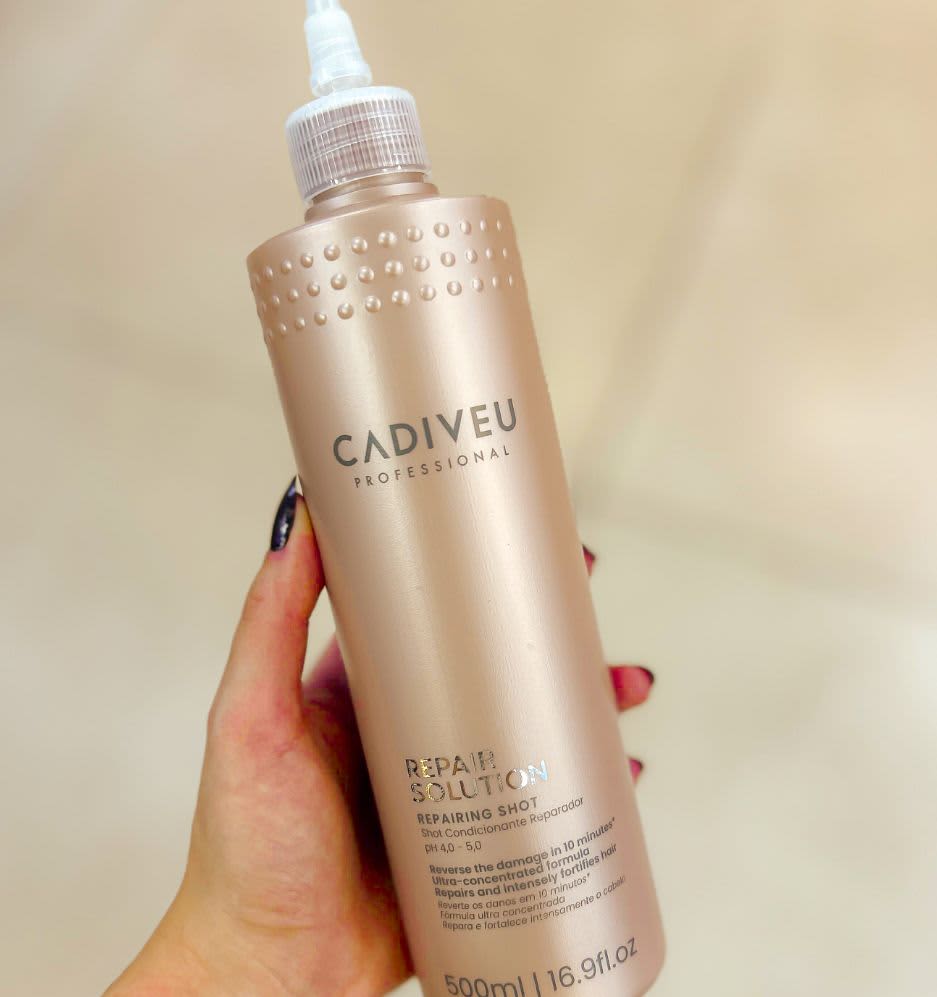 Tratamento para cabelos danificados com Cadiveu Professional Repair Solution