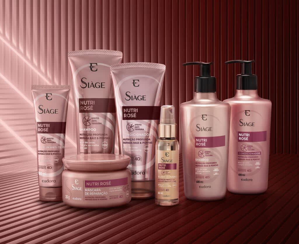 Linha completa de Siàge Nutri Rosé