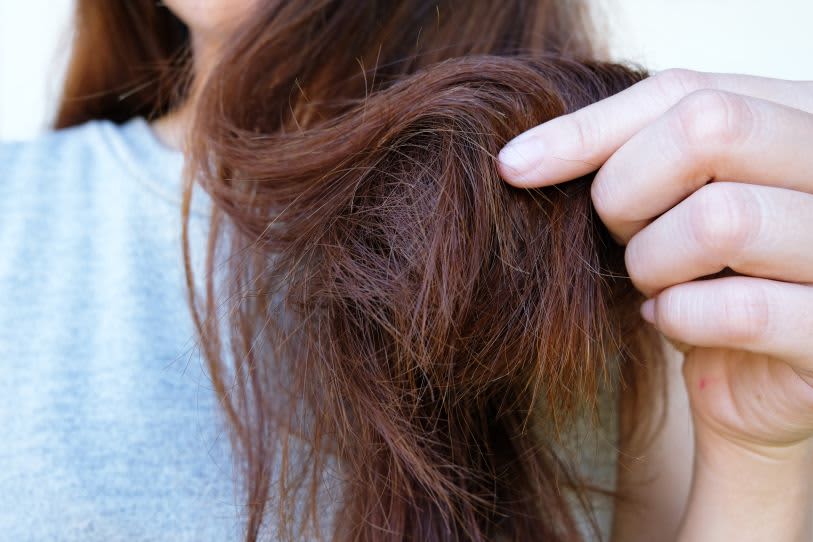 Cabelo com pontas danificadas