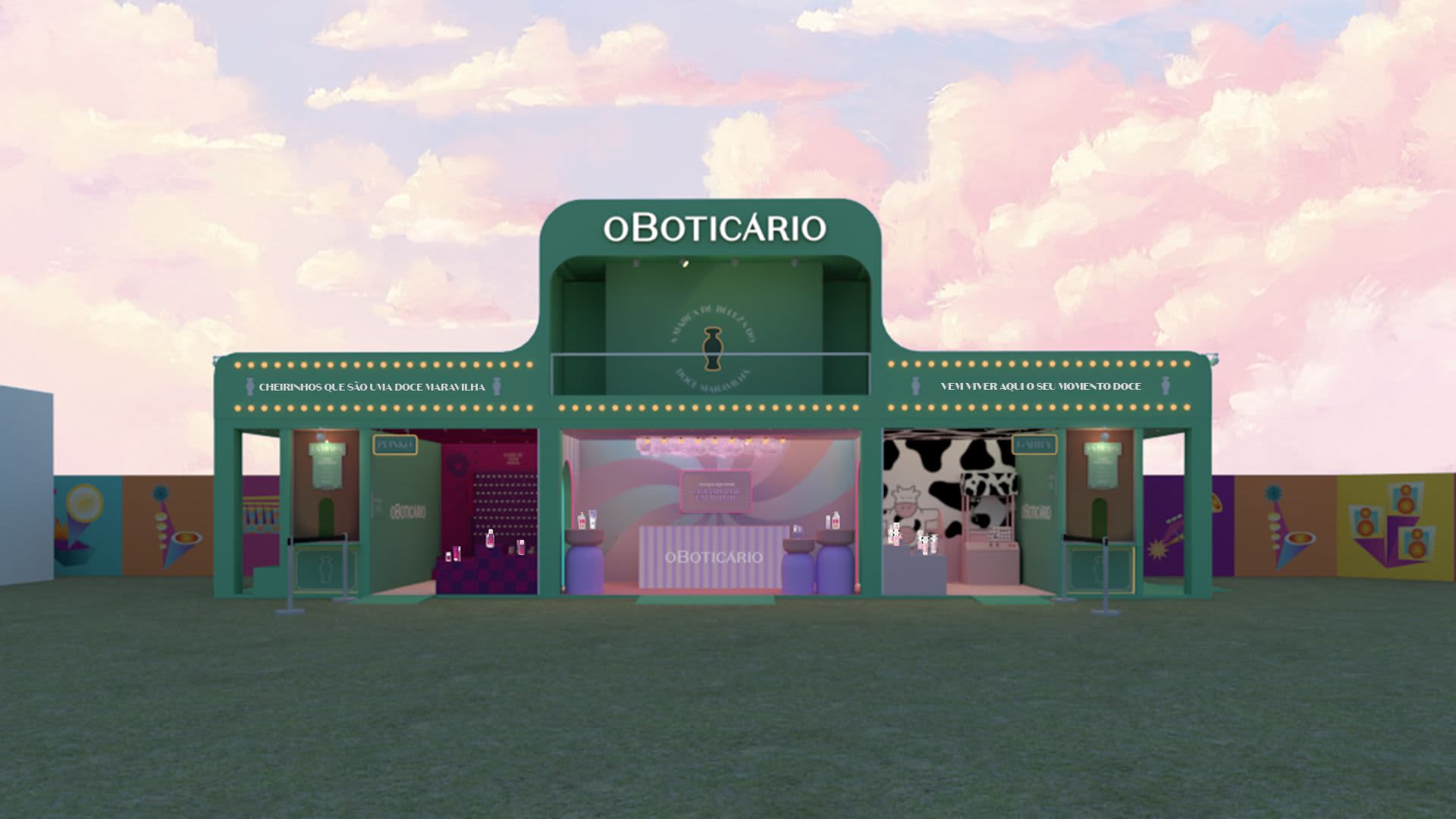 Estande do Boticário no festival Doce Maravilha