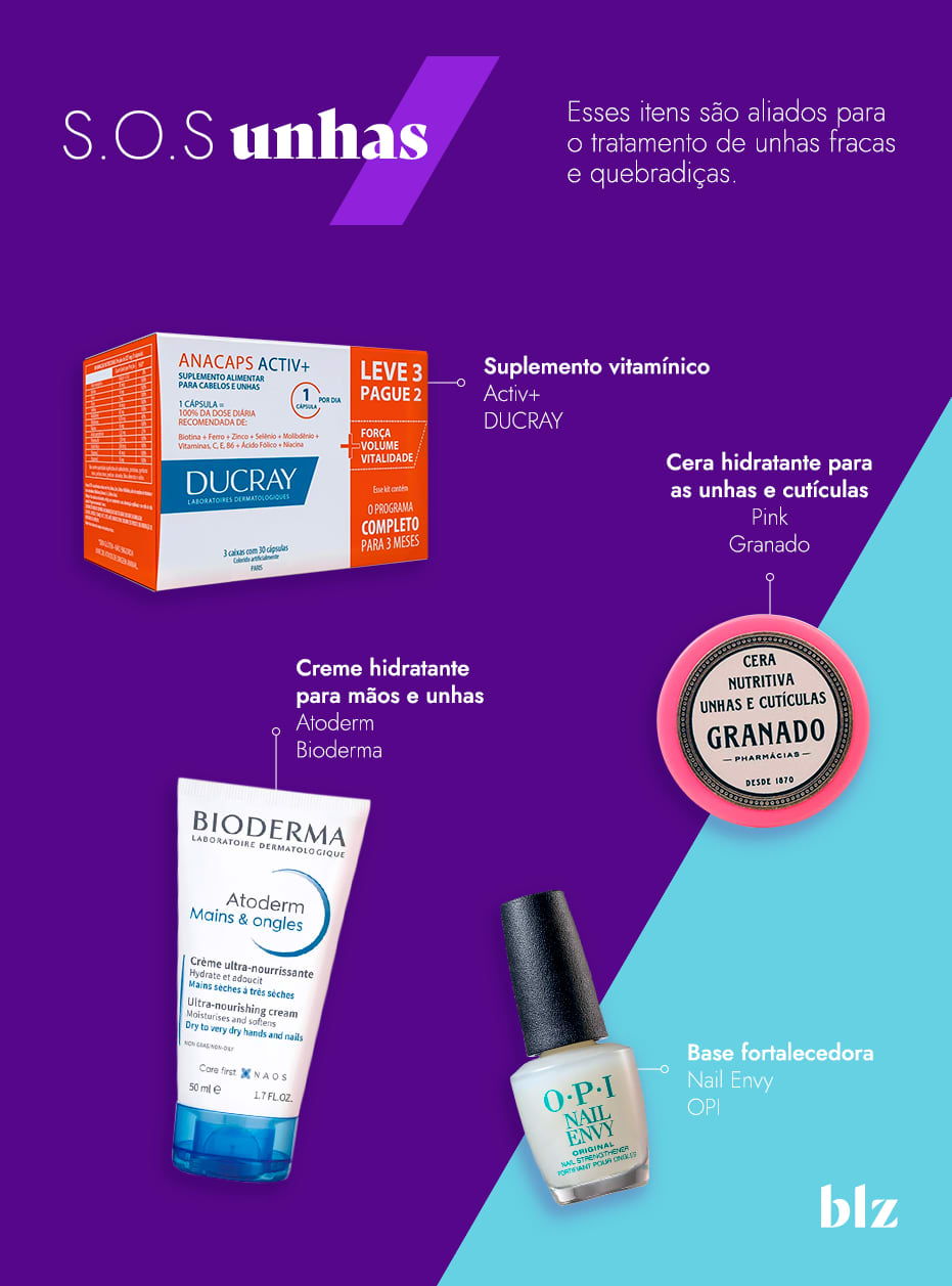 Unhas fracas e quebradiças: o que pode ser?