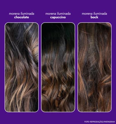 Tons de morena iluminada