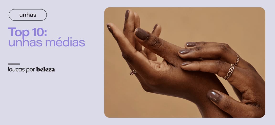 10 melhores inspirações para unhas médias
