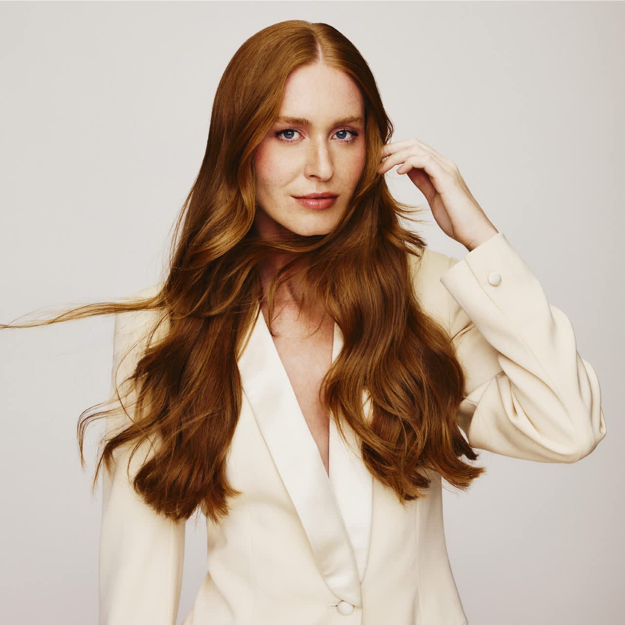 Cor de cabelo ruivo acobreado