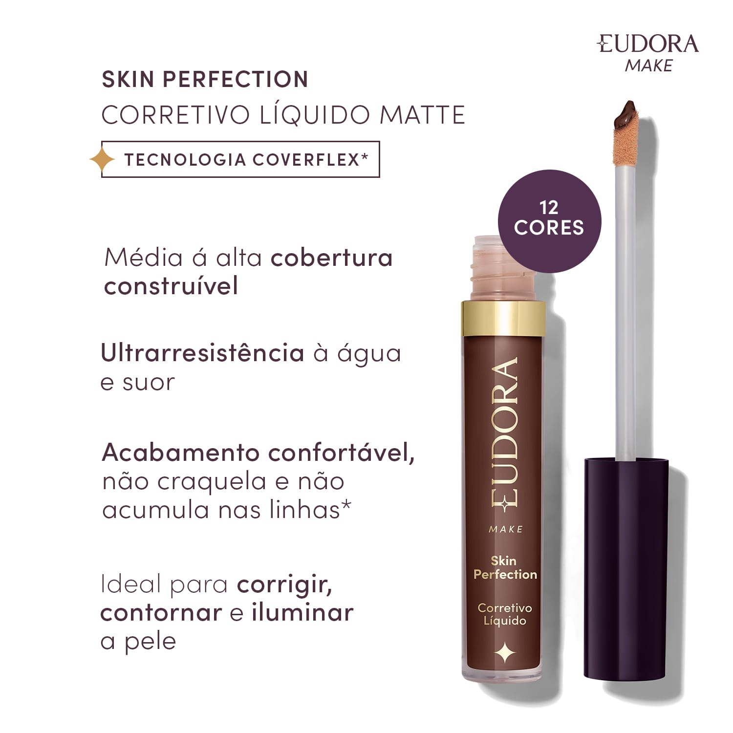 Benefícios do corretivo de Eudora Make