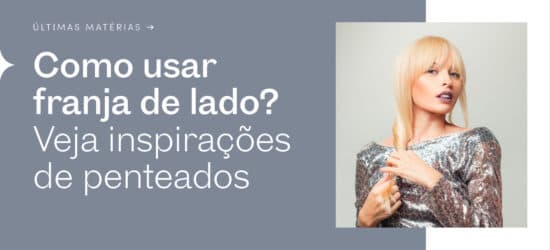 Como usar a franja de lado?