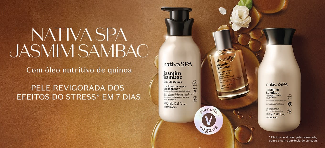 Conheça a linha Nativa SPA Jasmim Sambac