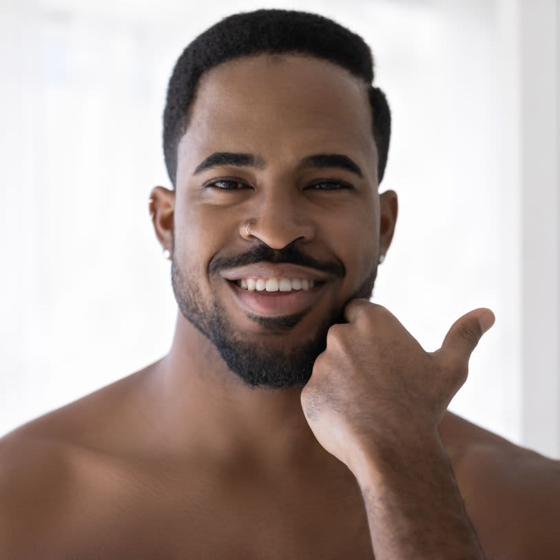 Resultado de limpeza de pele masculina