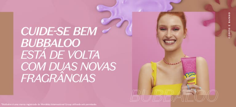 Cuide-se Bem Bubbaloo está de volta com duas novas fragrânciasCuide-se Bem Bubbaloo está de volta com duas novas fragrâncias