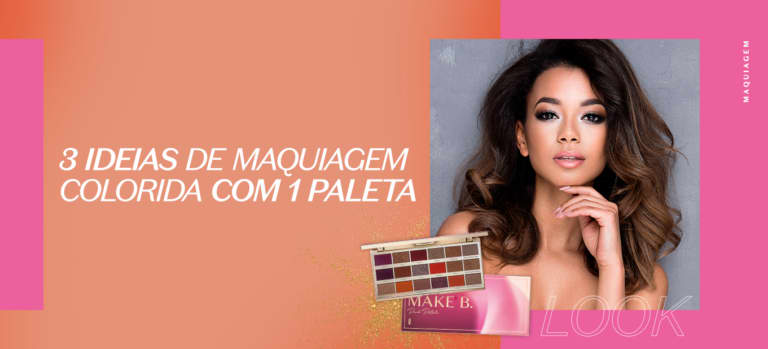 3 ideias de maquiagem colorida com 1 paleta