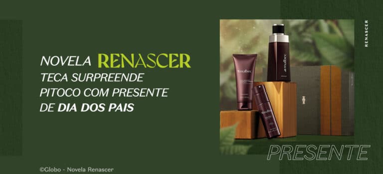 Novela Renascer: Teca surpreende Pitoco com presente de Dia dos Pais
