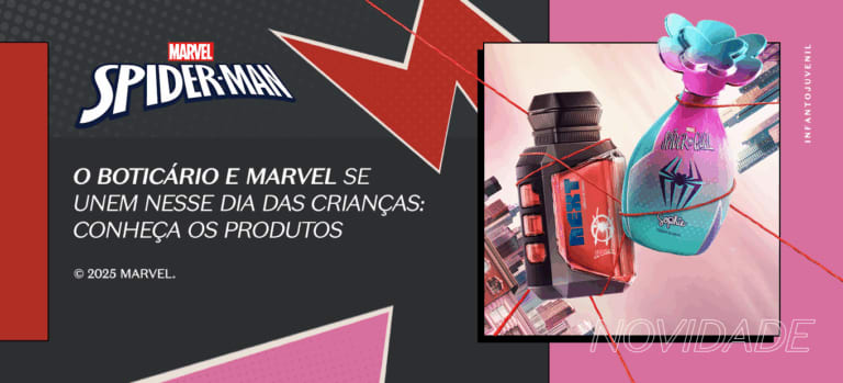 O Boticário e Marvel se unem nesse Dia das Crianças: conheça os produtos