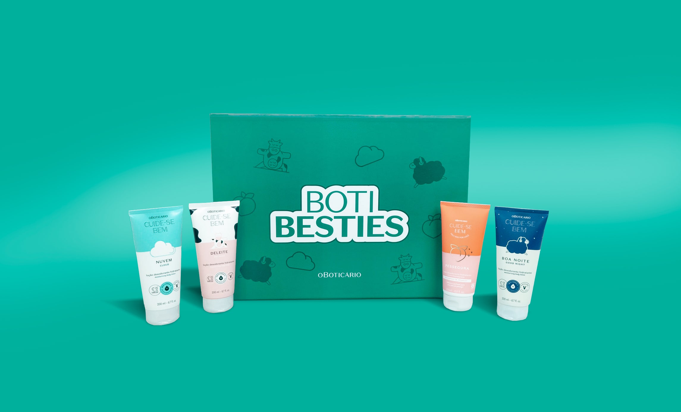 O Kit Boti Besties traz itens da linha Cuide-se Bem