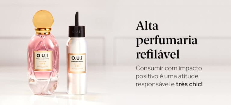 Alta perfumaria refilável