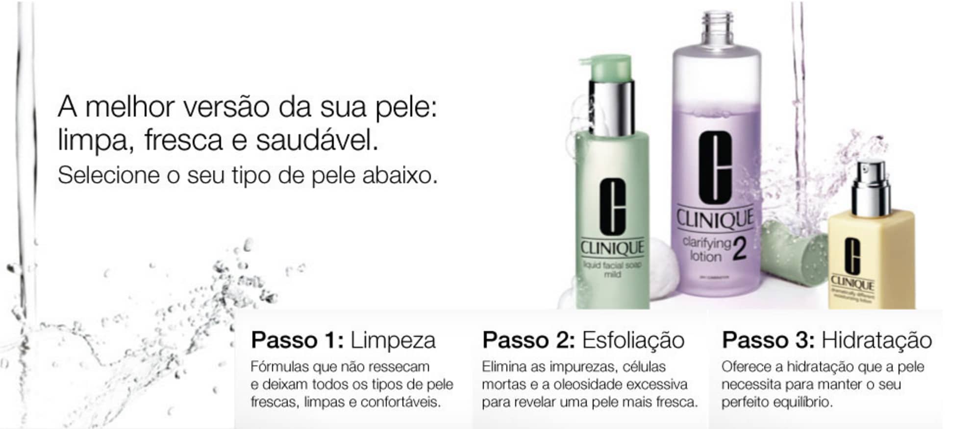 Clinique: 3 passos