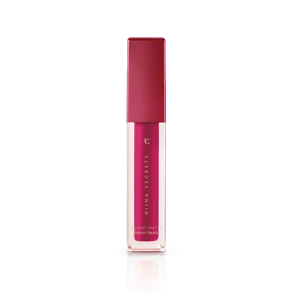 Batom Líquido Niina Secrets Skinny Matte Pink Peônia 4Ml