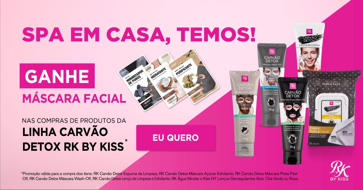 Pele: Kiss new york: compre linha detox e ganha máscara