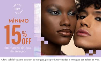 Descontos imperdíveis no ar! Mínimo 15% OFF em marcas de luxo