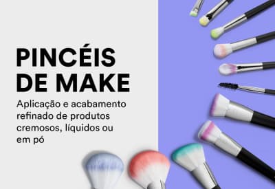 Pincéis de Make: Aplicação e acabamento refinado de produtos cremosos, líquidos ou em pó