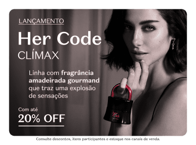 Her Code: Eau de Parfum Feminino Her Code | O Cadeado do Boticário!