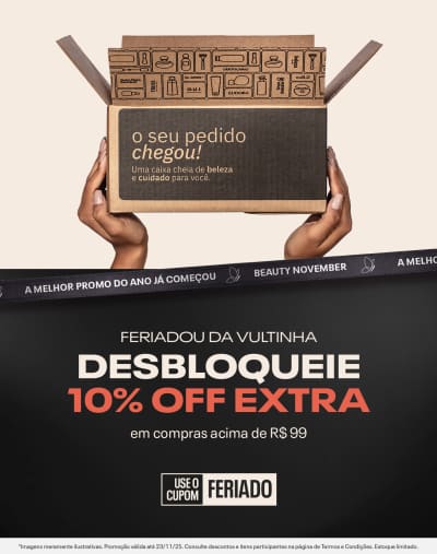 Feriadou da Vultinha! Desbloqueie 10% OFF extra em compras acima de R$99. Use o cupom "FERIADO".