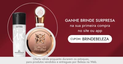 Descubra onde a beleza pode te levar. Ganhe brinde na sua primeira compra em BLZ. *Consulte regulamento válido na primeira compra para produtos vendidos e entregues por Beleza na Web no site, app ou mobile.
