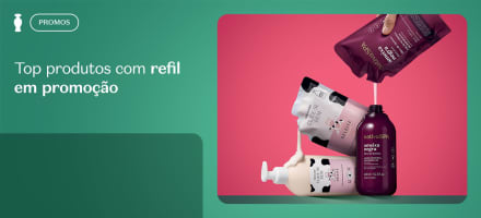 Top produtos com refil em promoção