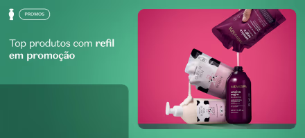 Top produtos com refil em promoção