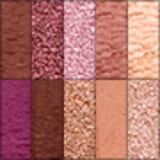 A imagem mostra uma paleta de sombras da marca de maquiagem Wet n Wild. É uma paleta compacta contendo 10 diferentes tons de sombras prensadas, variando de cores como bege, marrom claro e rosa escuro.