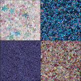 Paleta de Sombras Ruby Kisses Electric Glaze Holo Sky com tons azuis.