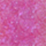 Brilho labial gloss rosa brilhante em frasco plástico transparente com tampa branca. O frasco tem um aplicador de haste branca com ponta esponjosa rosa.