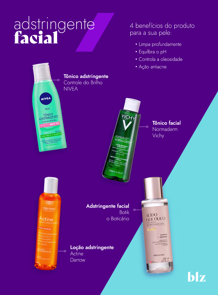 Adstringente: o que é e para que serve