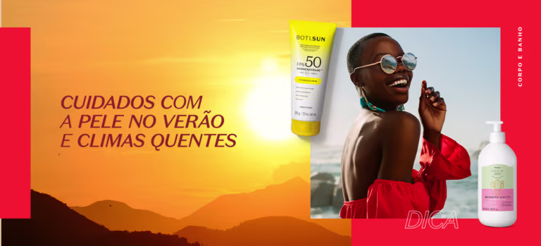 Cuidados com a pele no verão e climas quentes