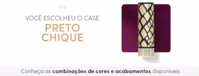 Você escolheu o case Preto Chique