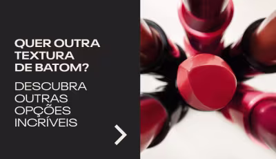 Cinco embalagens de batom da Vult. Quer outra textura de batom? Descubra outras opções incríveis.