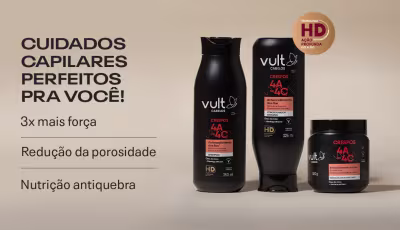 Combo Vult Cabelos Crespos 4A a 4C. Cuidados capilares perfeitos pra você!