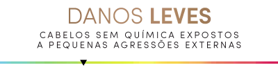 Danos leves: cabelos sem química expostos a pequenas agressões externas