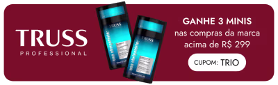 Truss até 40% OFF + Ganhe trio de minis nas compras da marca acima de R$ 299 *Vendidos e entregues por Beleza na Web