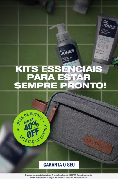Kits essenciais para estar sempre pronto com ate 40% off!