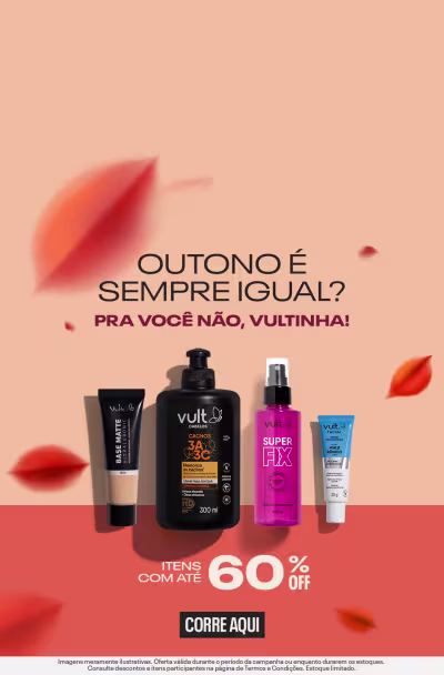 Outono é sempe igual? pra você não, vultinha! itens com até 60% off! Corre aqui!