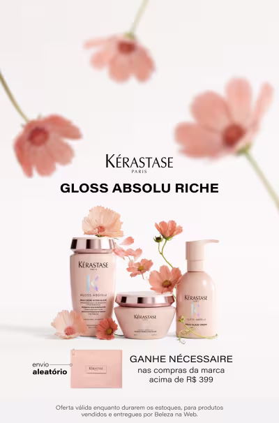 Novo Gloss Absolu Riche: Ganhe uma necessaire nas compras da marca acima de R$399