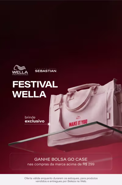 Festival Wella: Ganhe Bolsa Exclusiva Go Case nas compras acima de R$599