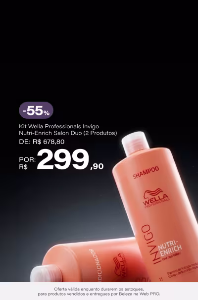 59761 Kit Wella Professionals Invigo Nutri-Enrich Salon Duo (2 Produtos): de 678,8 por 299,9 (55%off)