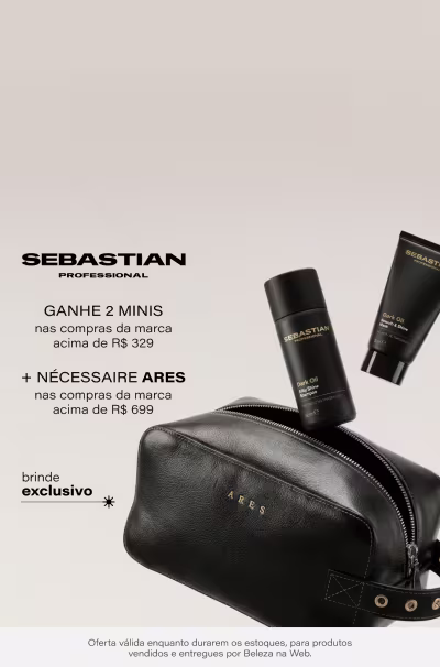 Ganhe dupla de minis nas compras da marca acima de R$329 + necessaire exclusiva ARES nas compras da marca acima de R$699