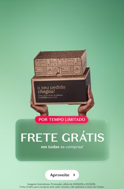 Frete gráis em todas as compras por tempo limitado